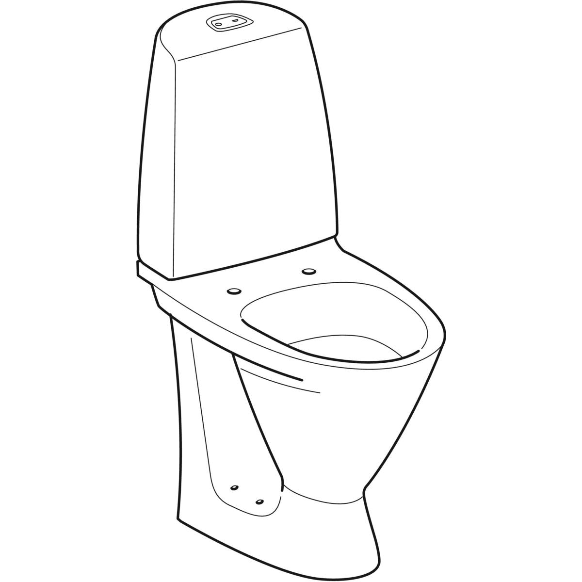 SIGN TOILET HØJ MODEL MED UNIVERSALLÅS