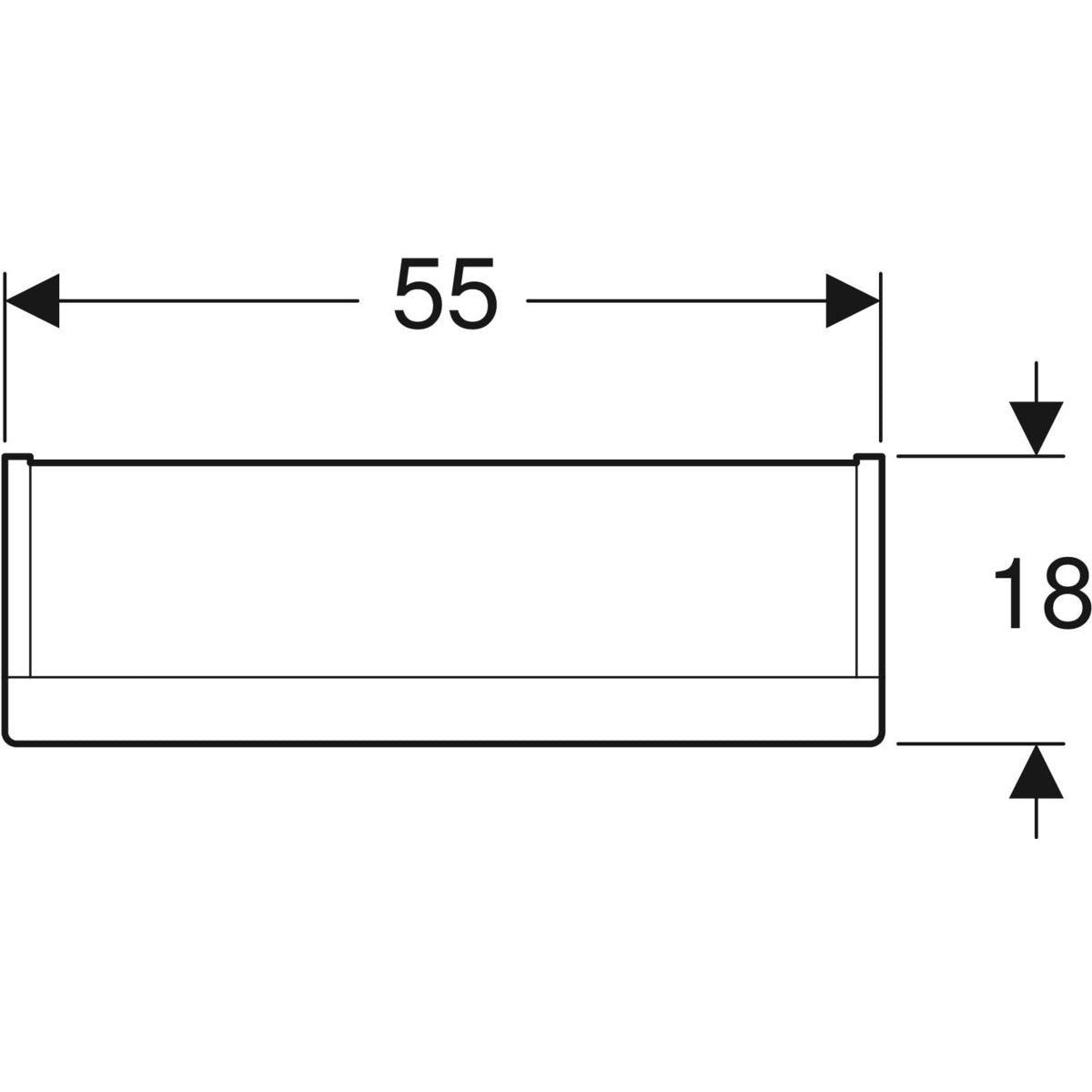 Ifö Option spejlskab Bas 55 hvid med LED belysning