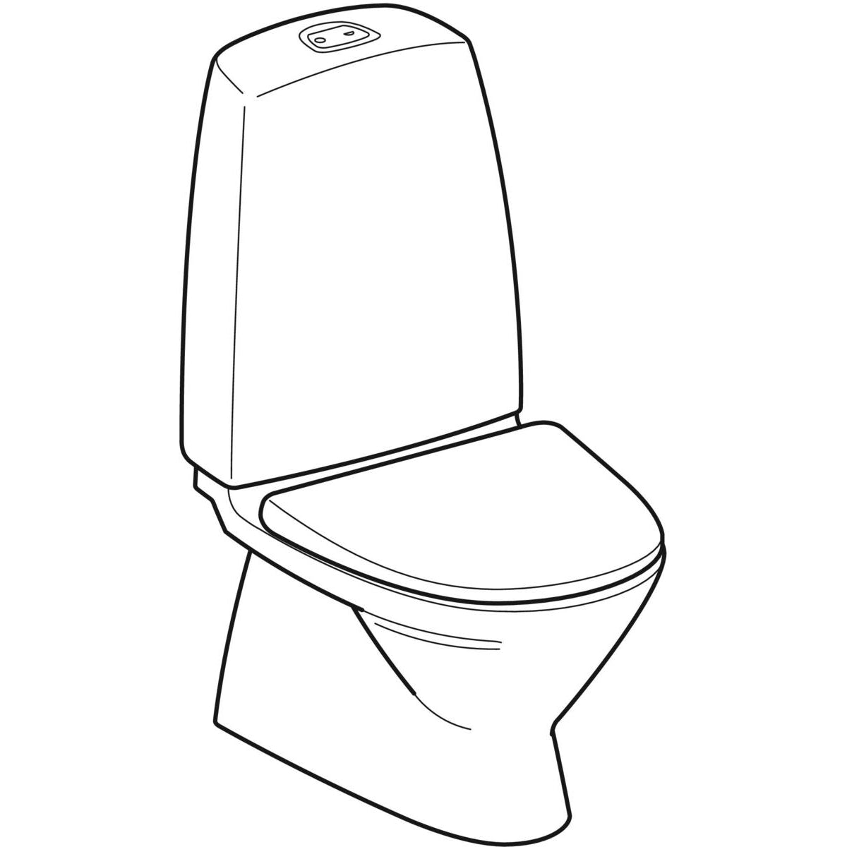 SIGN BØRNETOILET LUKKET S-LÅS T/LIMNING