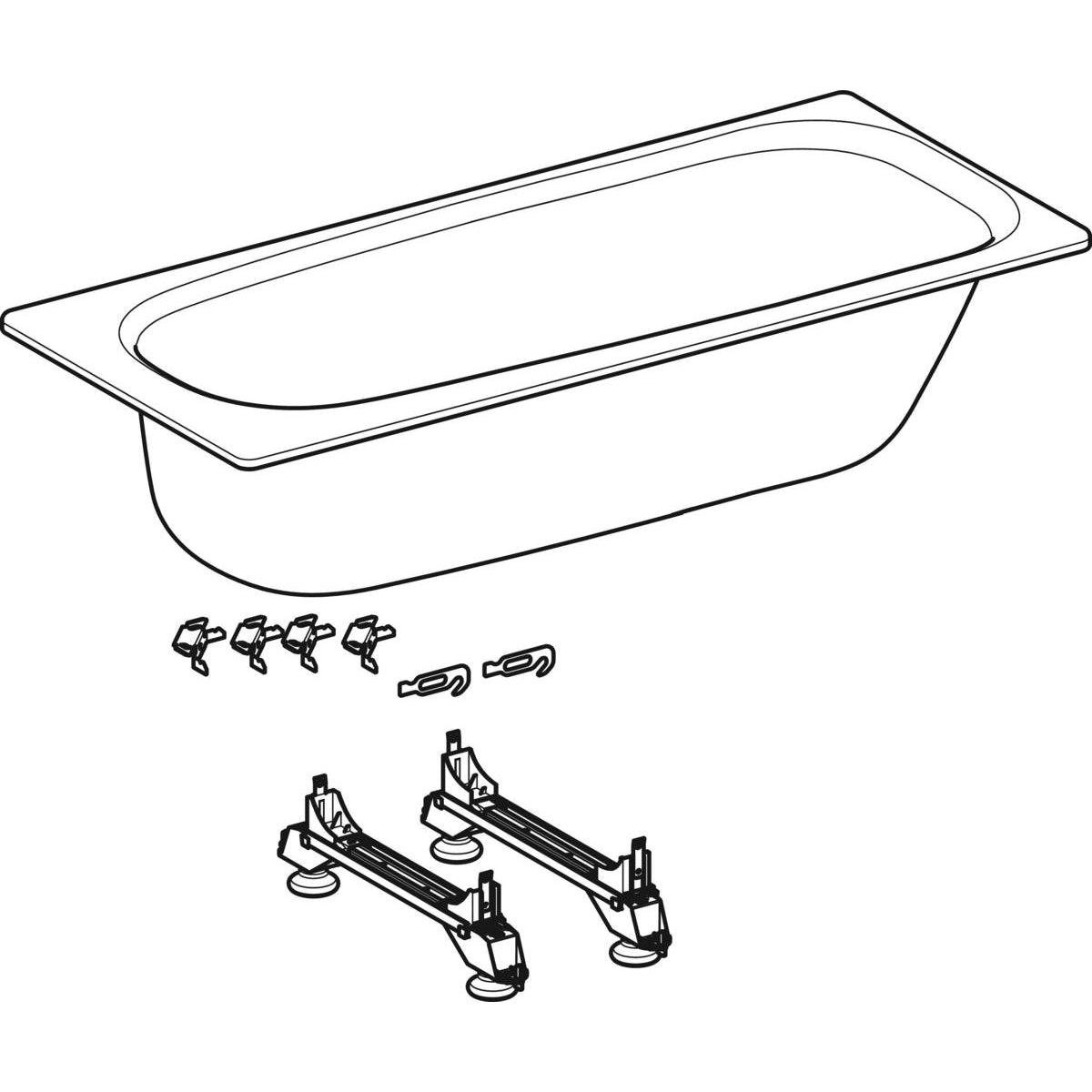 Ifö Caribia badekar 1500 mm hvid