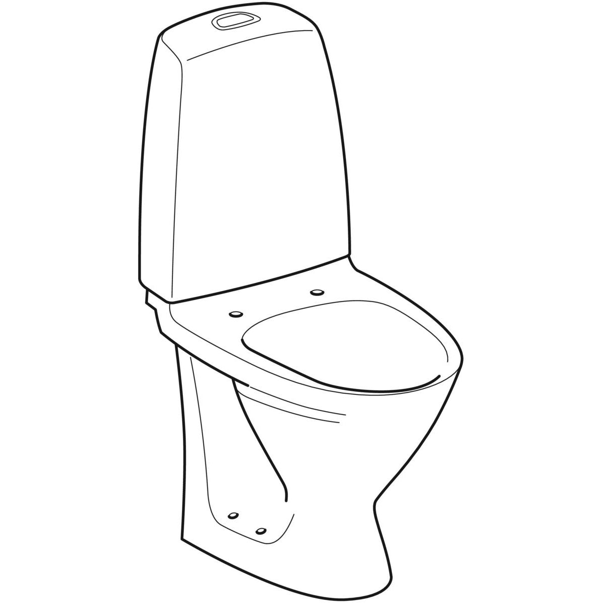 SIGN TOILET KORT MODEL MED UNIVERSALLÅS