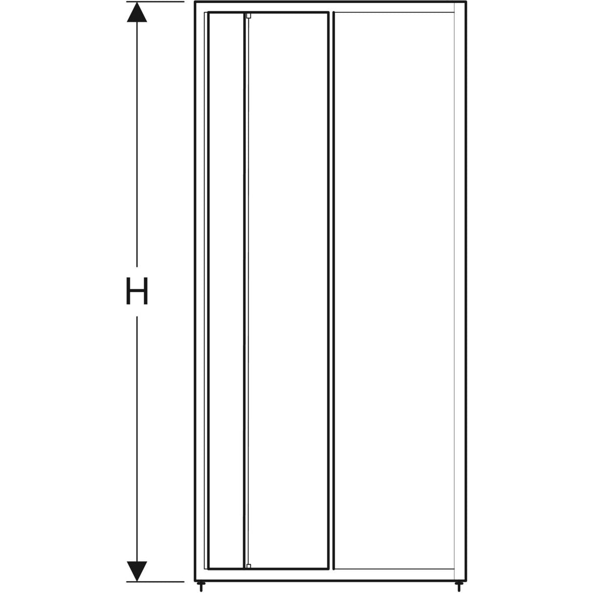Contura Shower Next overdel 80 x 80 cm