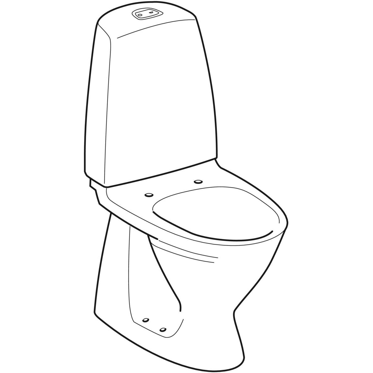 SIGN TOILET MED LUKKET S-LÅS