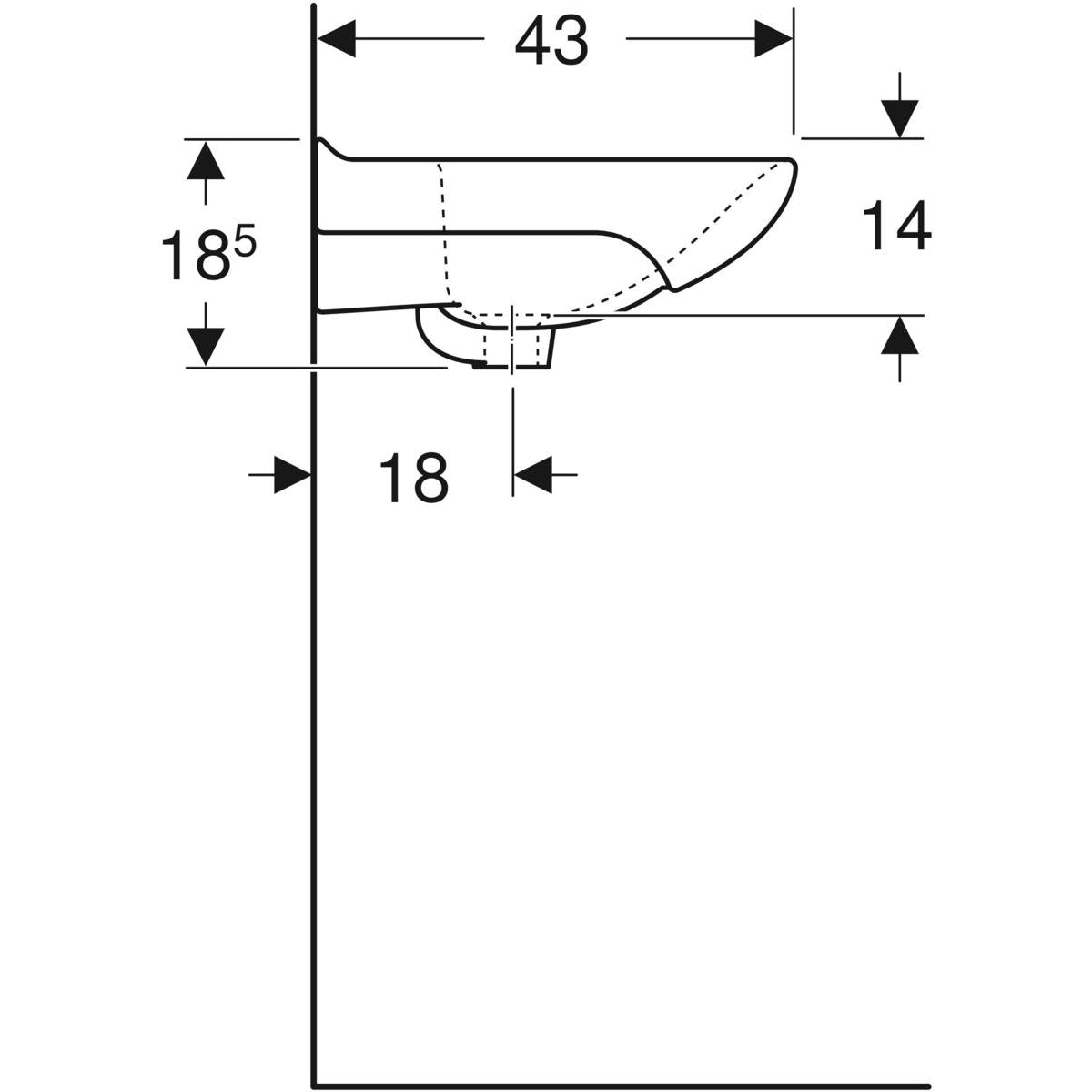 Ifö Cera vask 50 x 43 cm