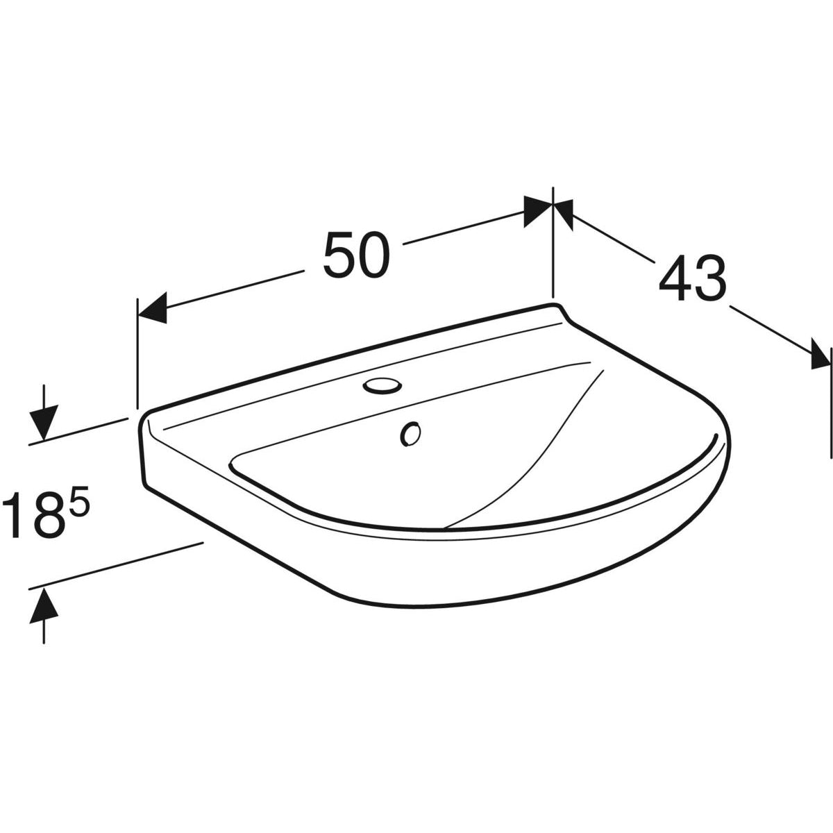 Ifö Cera vask 50 x 43 cm