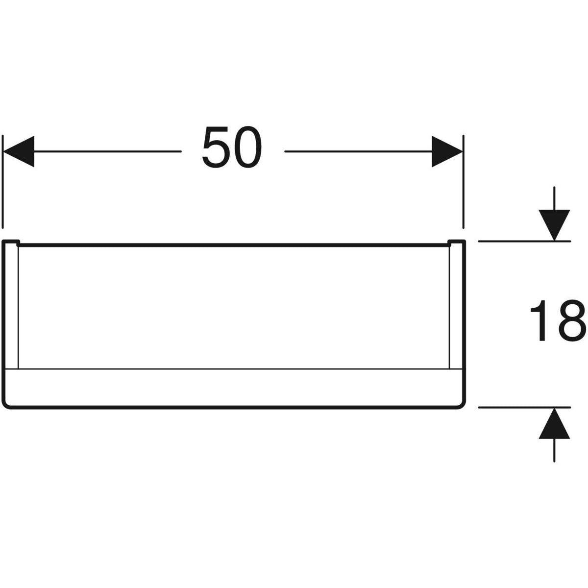 Ifö Option spejlskab Bas 50 hvid med LED belysning