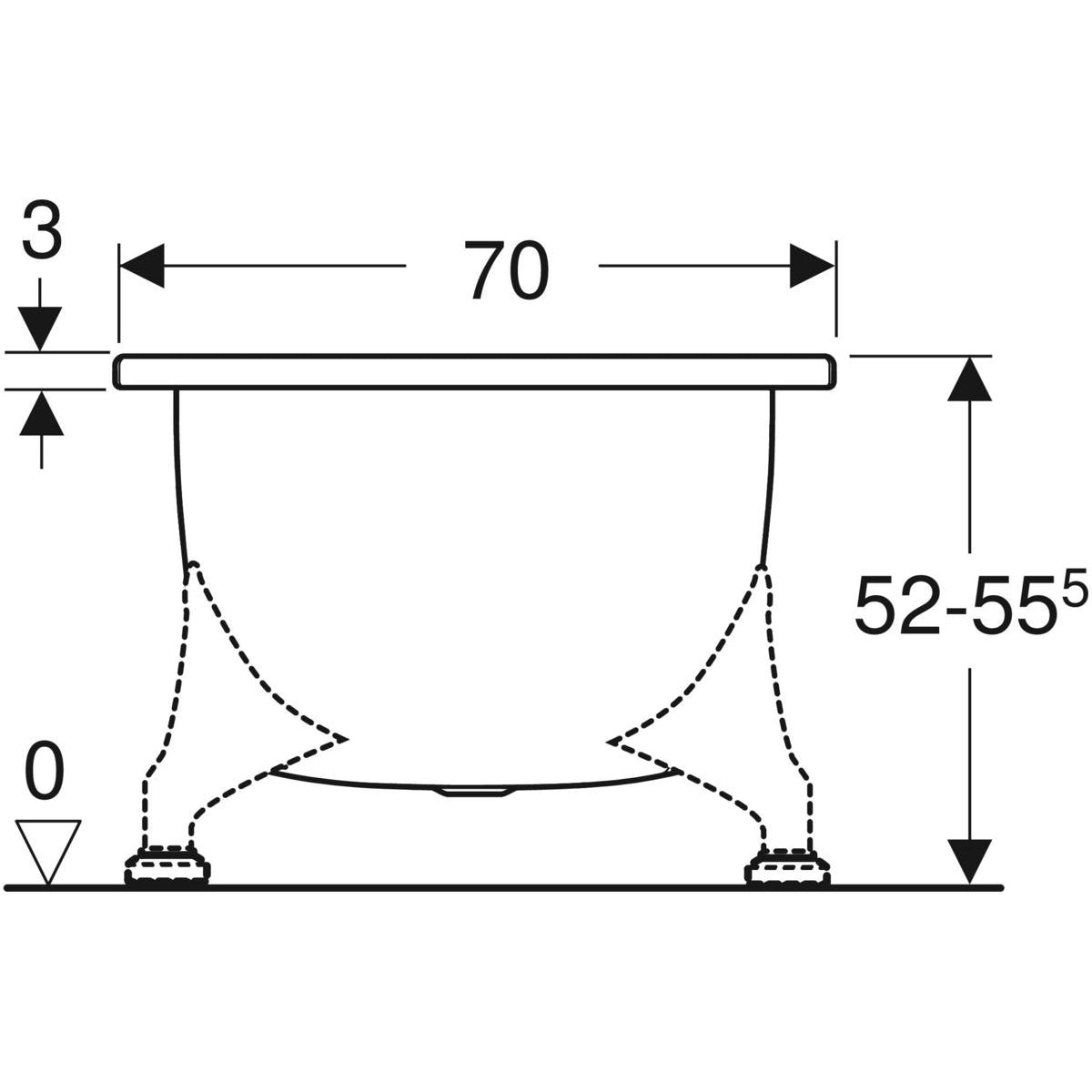 Ifö Caribia fritstående 1600 mm badekar hvid