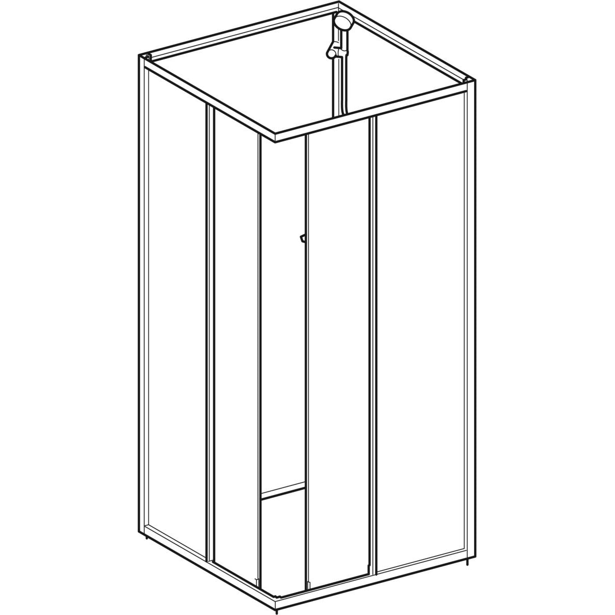 Contura Shower Next overdel NKH 70 x 90 cm