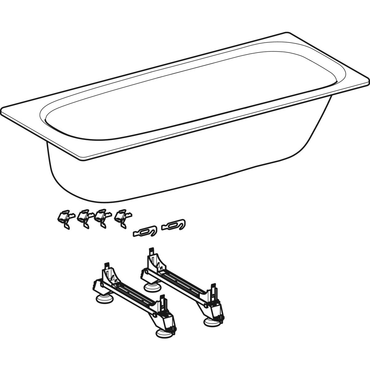 Ifö Caribia badekar 1600 mm hvid