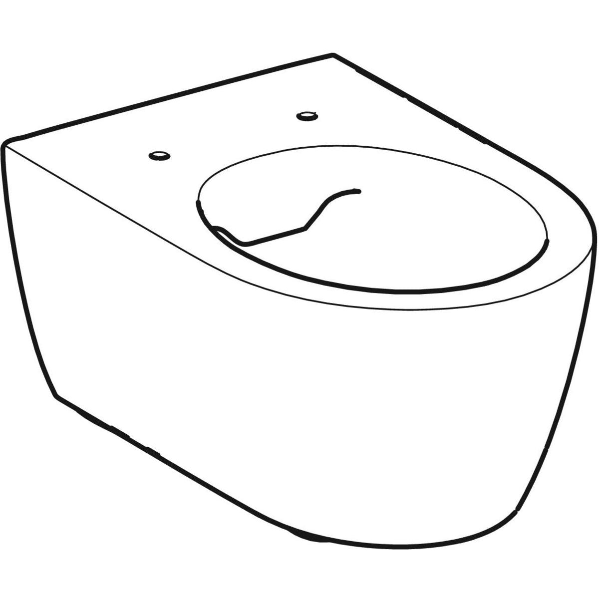 Geberit Icon hængetoiletskål 355x530x330mm  t/indb. cist