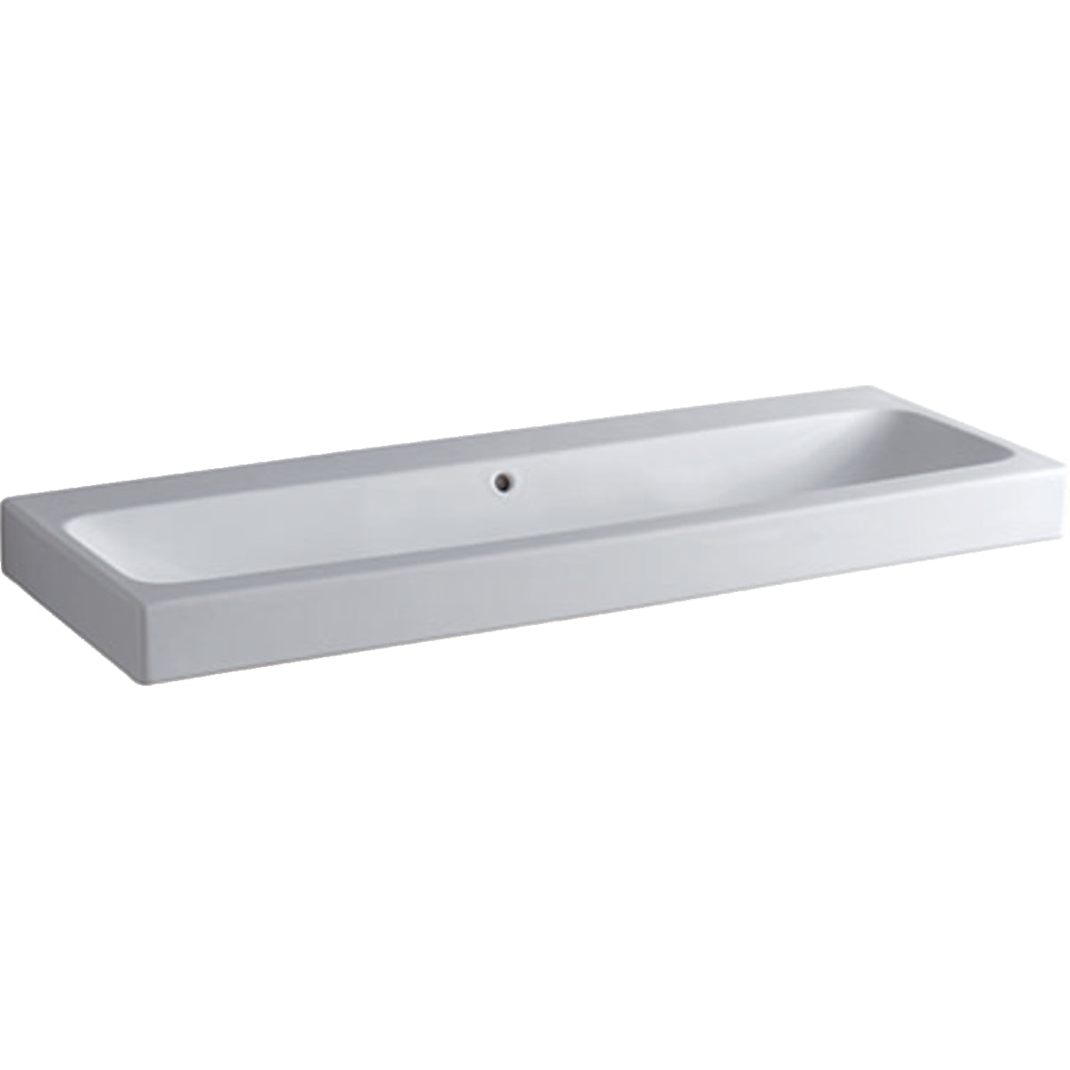GEBERIT håndvask 1200x485x160mm u/hh m/overl  porcelæn  white