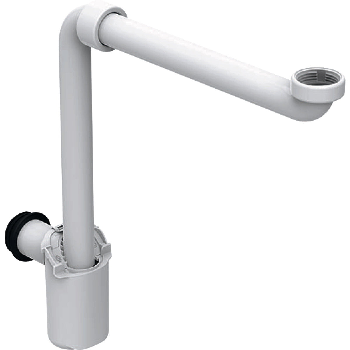 GEBERIT pungvandlås 32mmx1 1/4 vandr t/hv m/afg.rør PP  white
