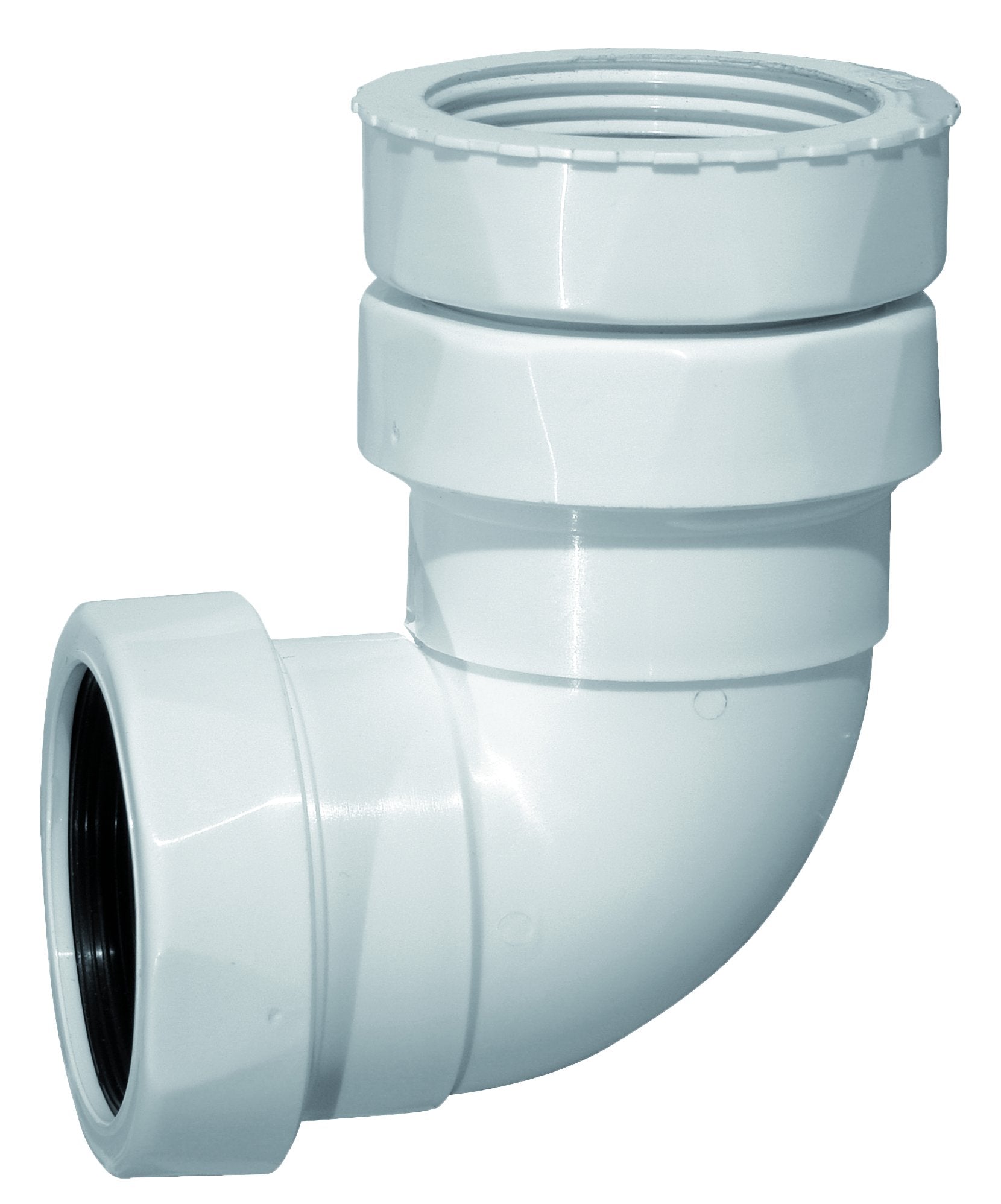 PURUS udløbsvinkel, hvid 11/4"_1½"xØ32/40mm m/lugtspærrer
