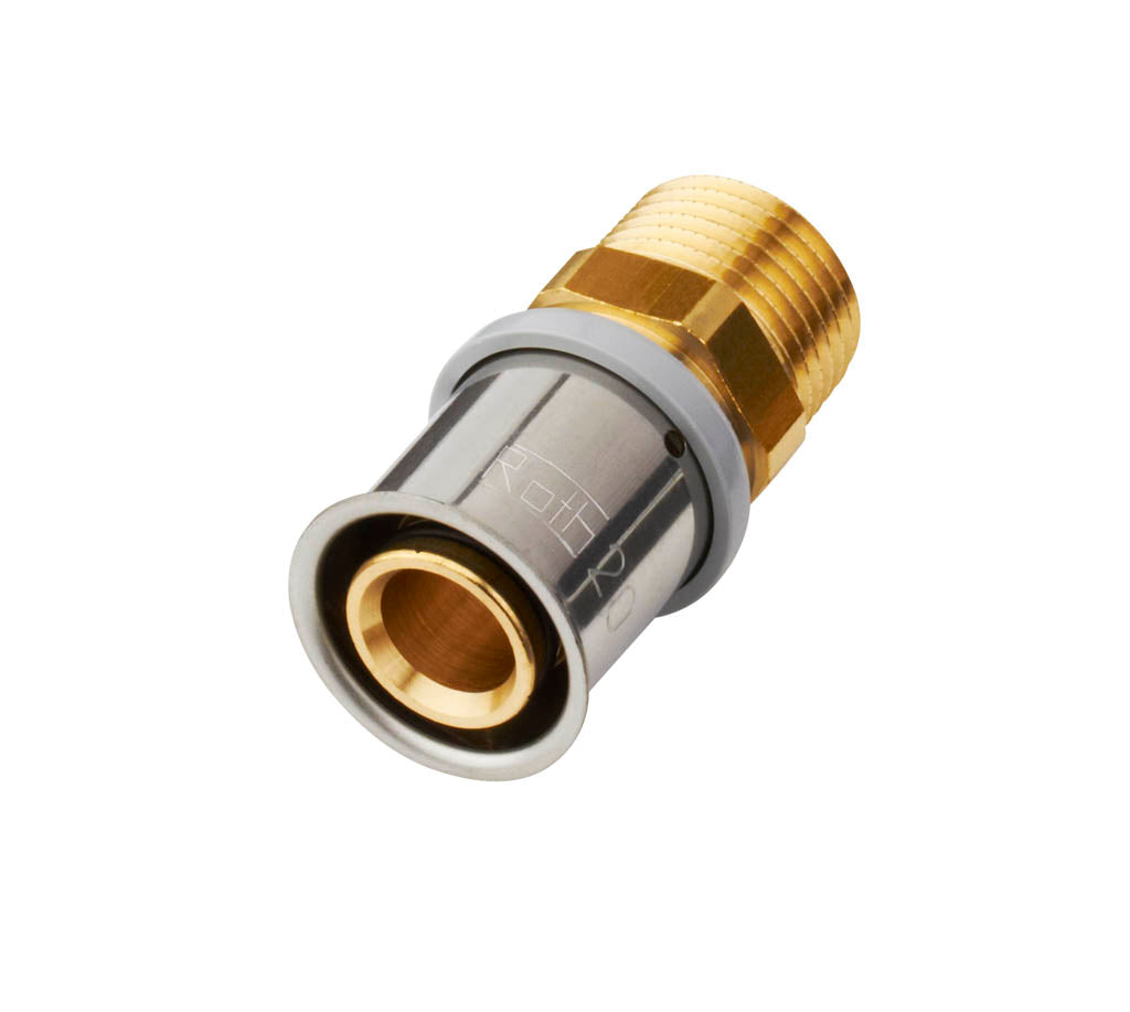 26 mm x 3/4" MS-overgangsnippel Roth
