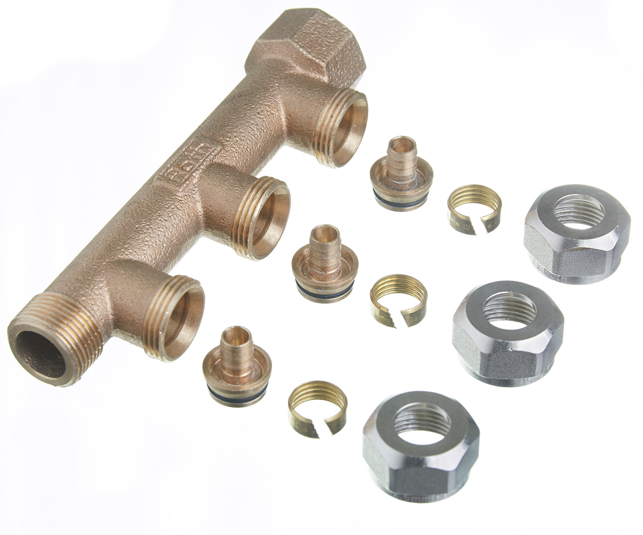 ROTH RØDGODS FORDELER 3X15MM PEX OMLØBER