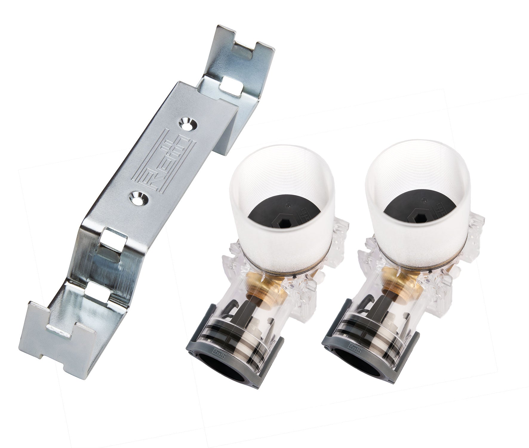1/2" x 15 mm Koblingsdåse dobbelt mur QuickBox Roth