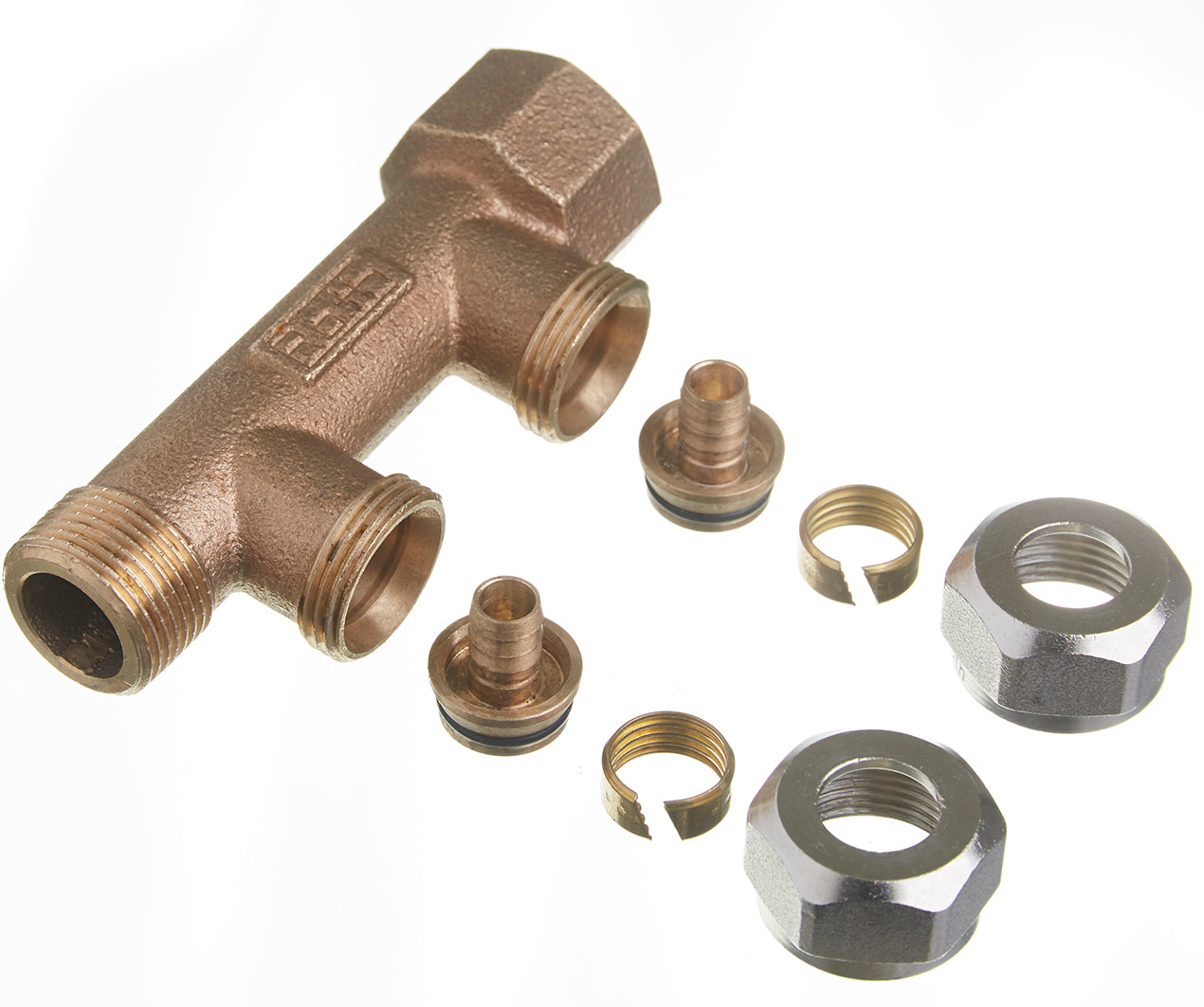 ROTH RØDGODS FORDELERRØR 2X15MM PEX OML.