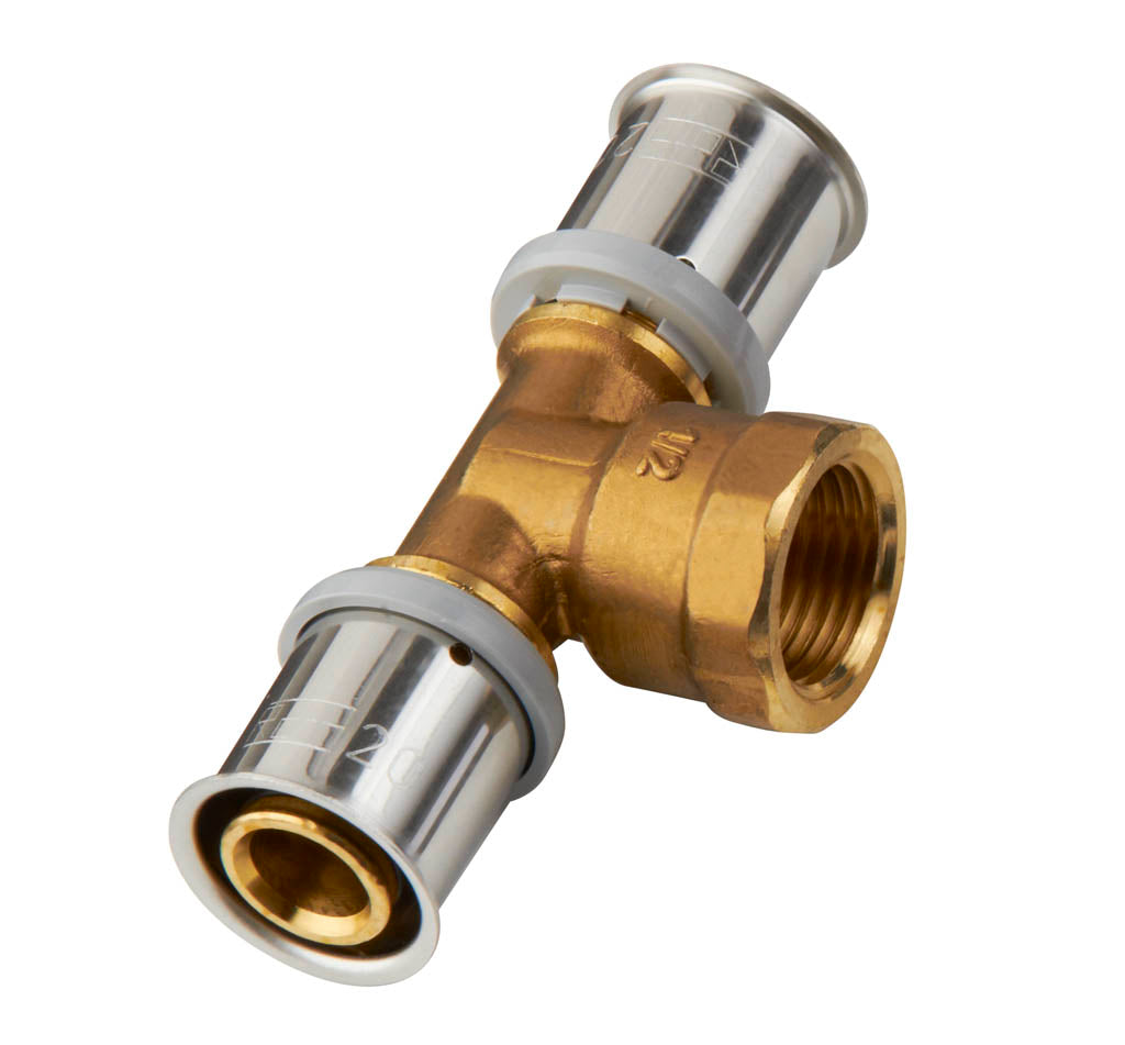 20 x 3/4" x 20 mm MS-tee med muffe Roth
