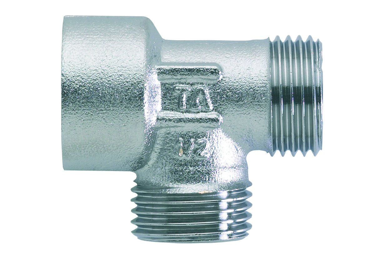 FPL T-STYKKE NIPPEL/NIPPEL/MUFFE 1/2"