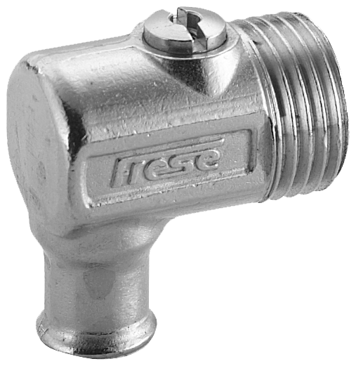 1/2" Radiator aftapvent forniklet