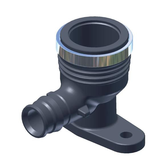Uponor Smart Aqua dækvinkel Q&E PPSU 16-Rp1/2" l=43mm