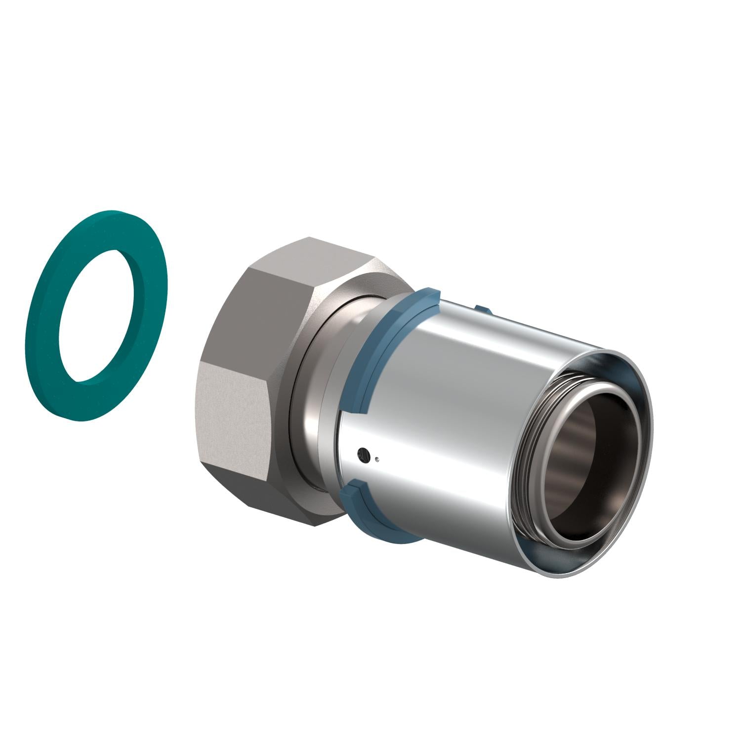 Uponor S-Press kobling m/omløber 40-G1 1/2"SN