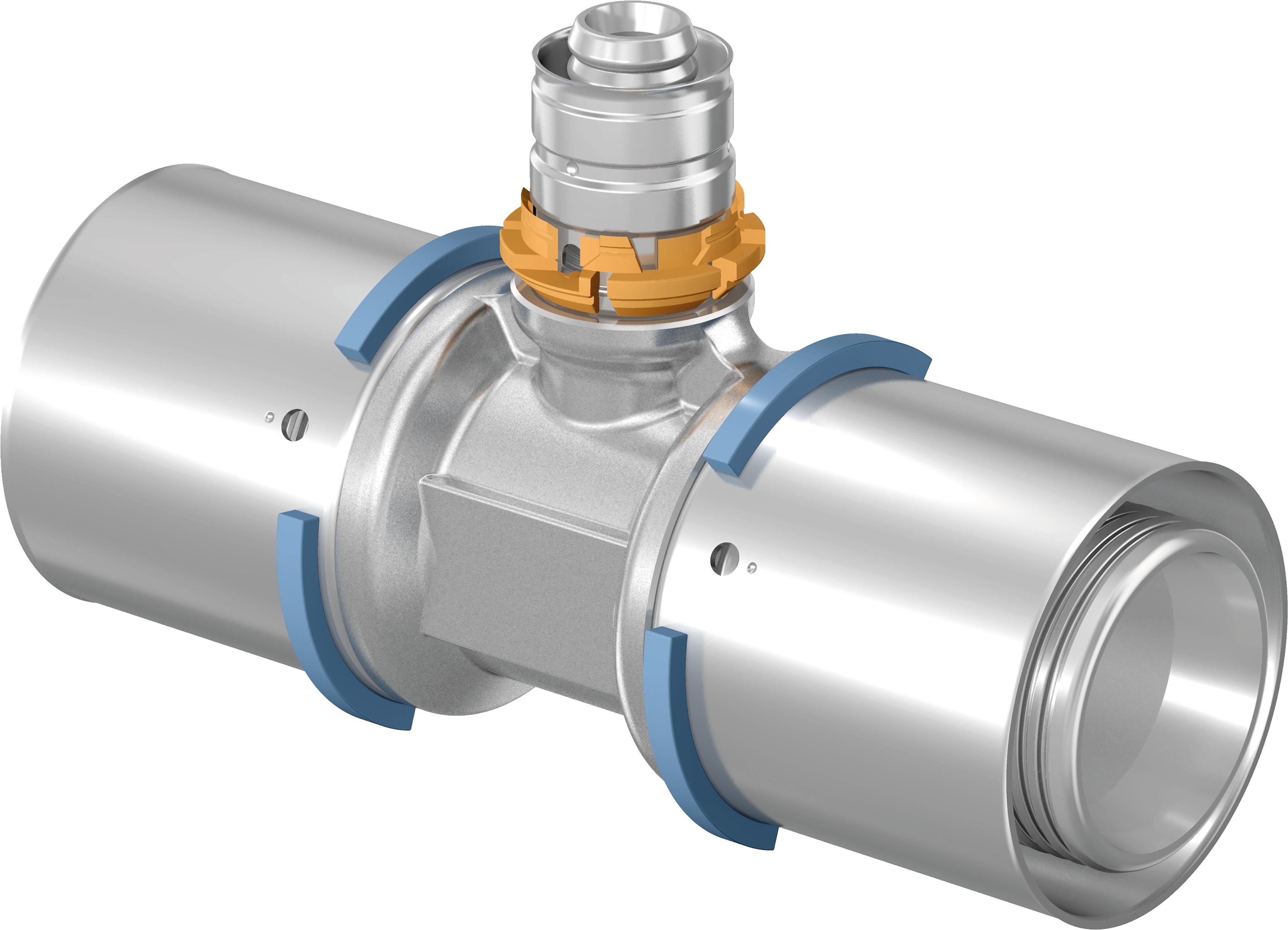 Uponor S-Press tee reduceret 40-32-40