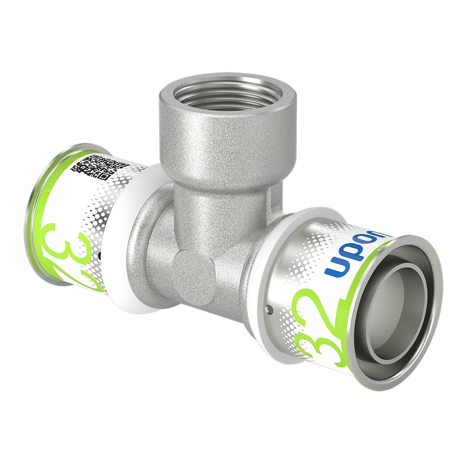 PRES TEE REDUCERET M/MUFFE 32X3/4"