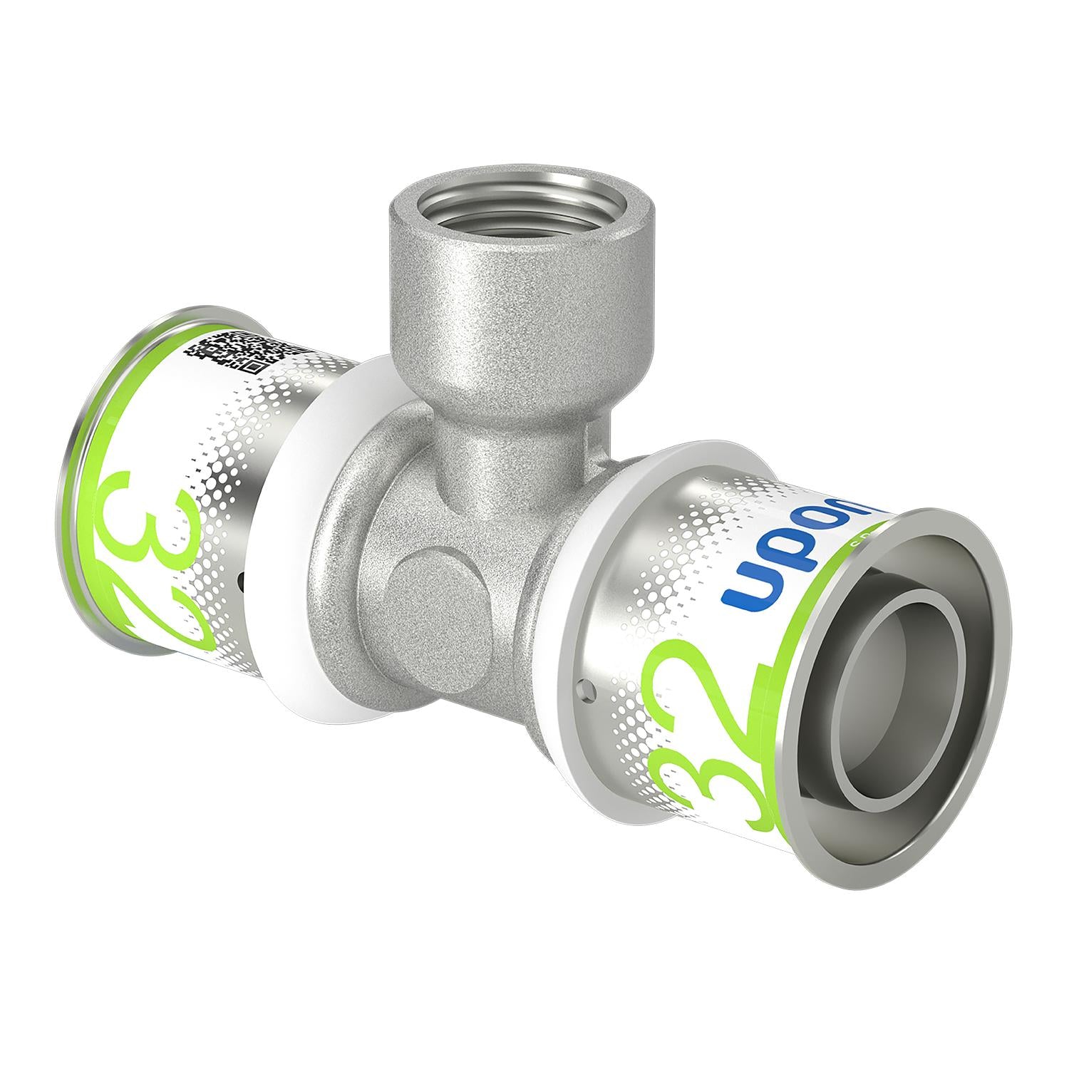 PRES TEE REDUCERET M/MUFFE 32X1/2"