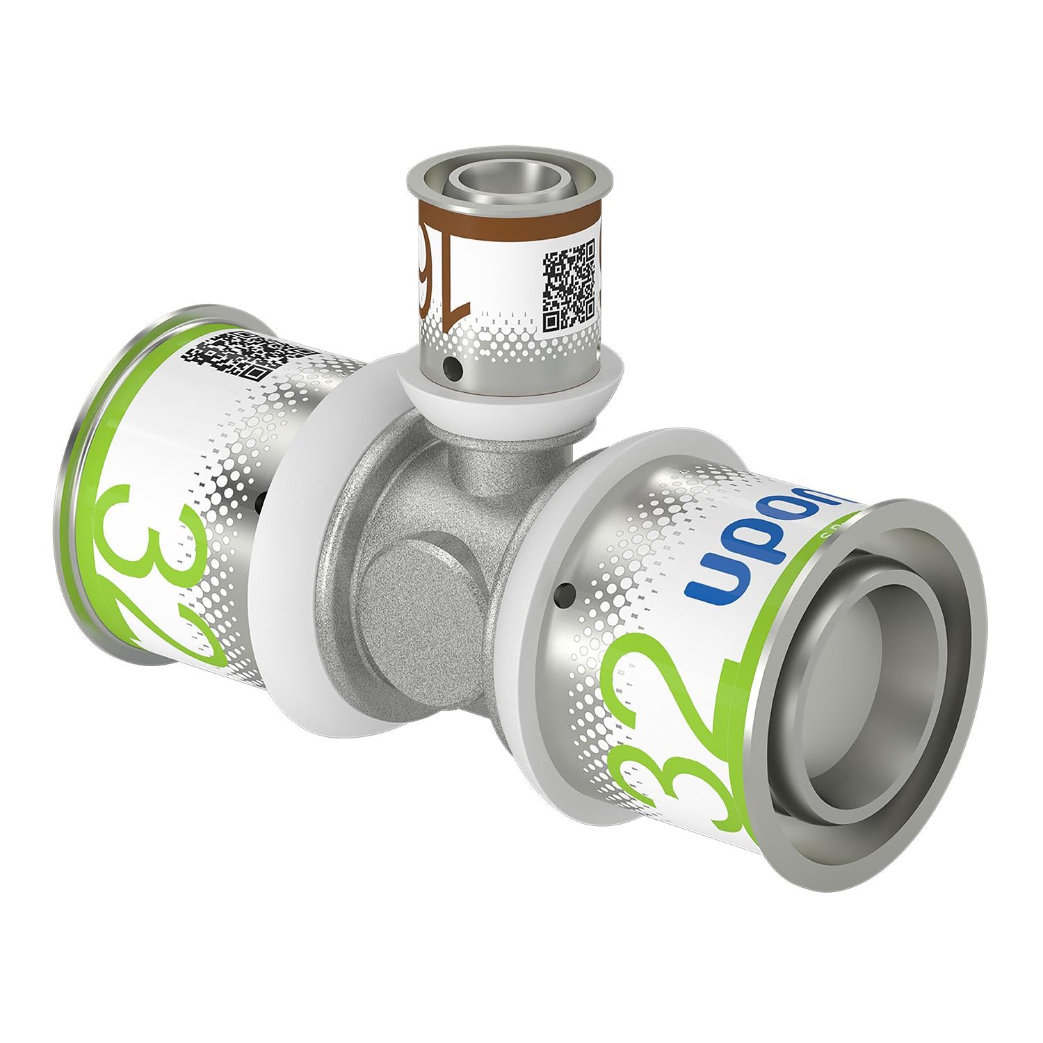 Uponor S-Press tee reduceret 32-16-32