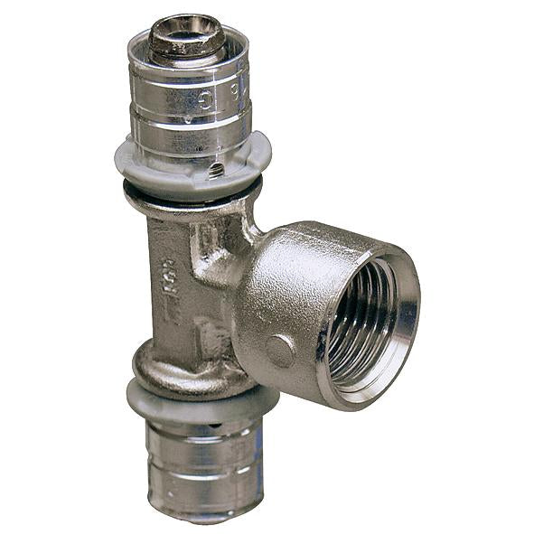 PRES TEE REDUCERET M/MUFFE 25X1/2"