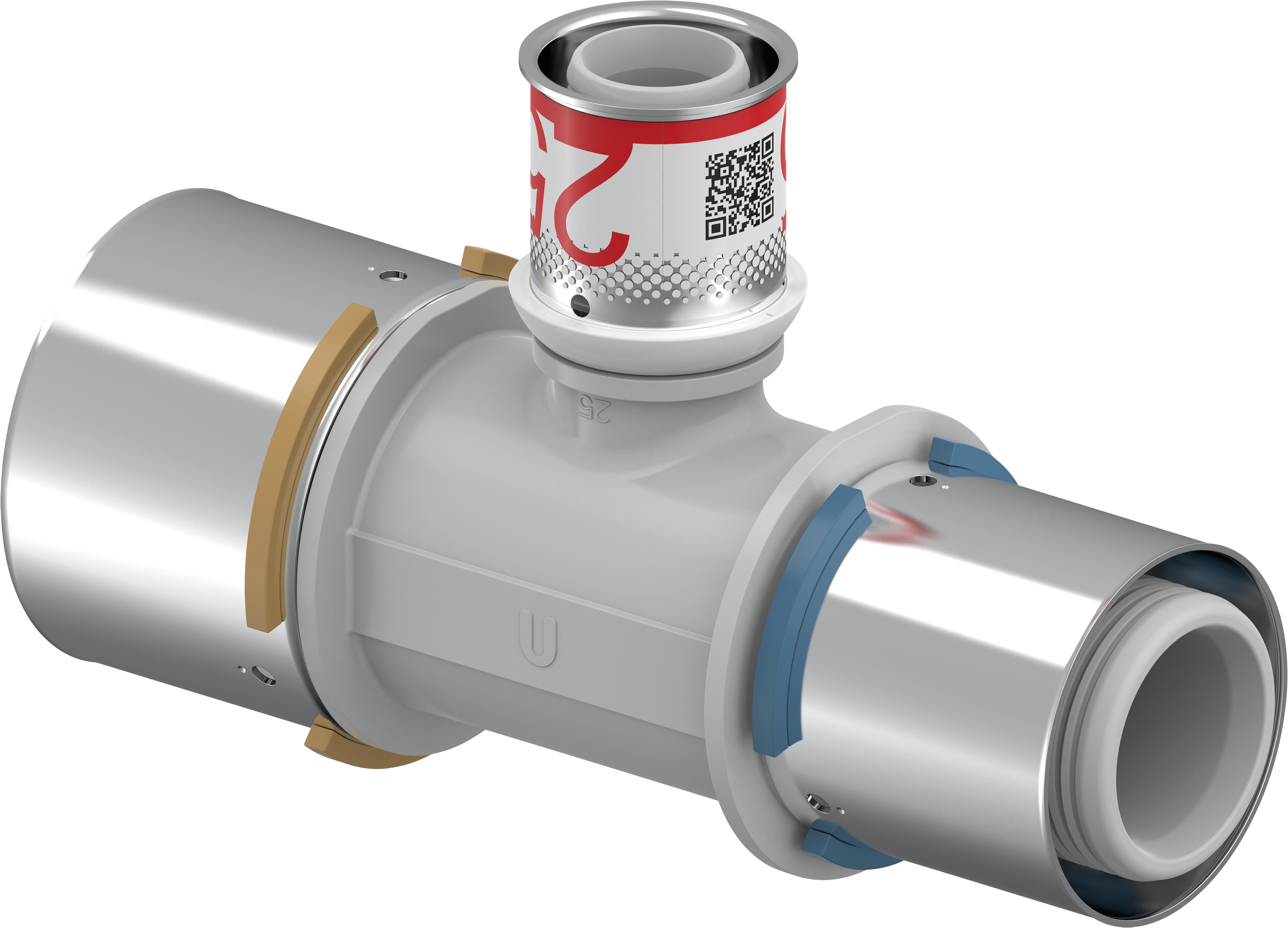 Uponor S-Press tee reduktion PPSU 50-25-40