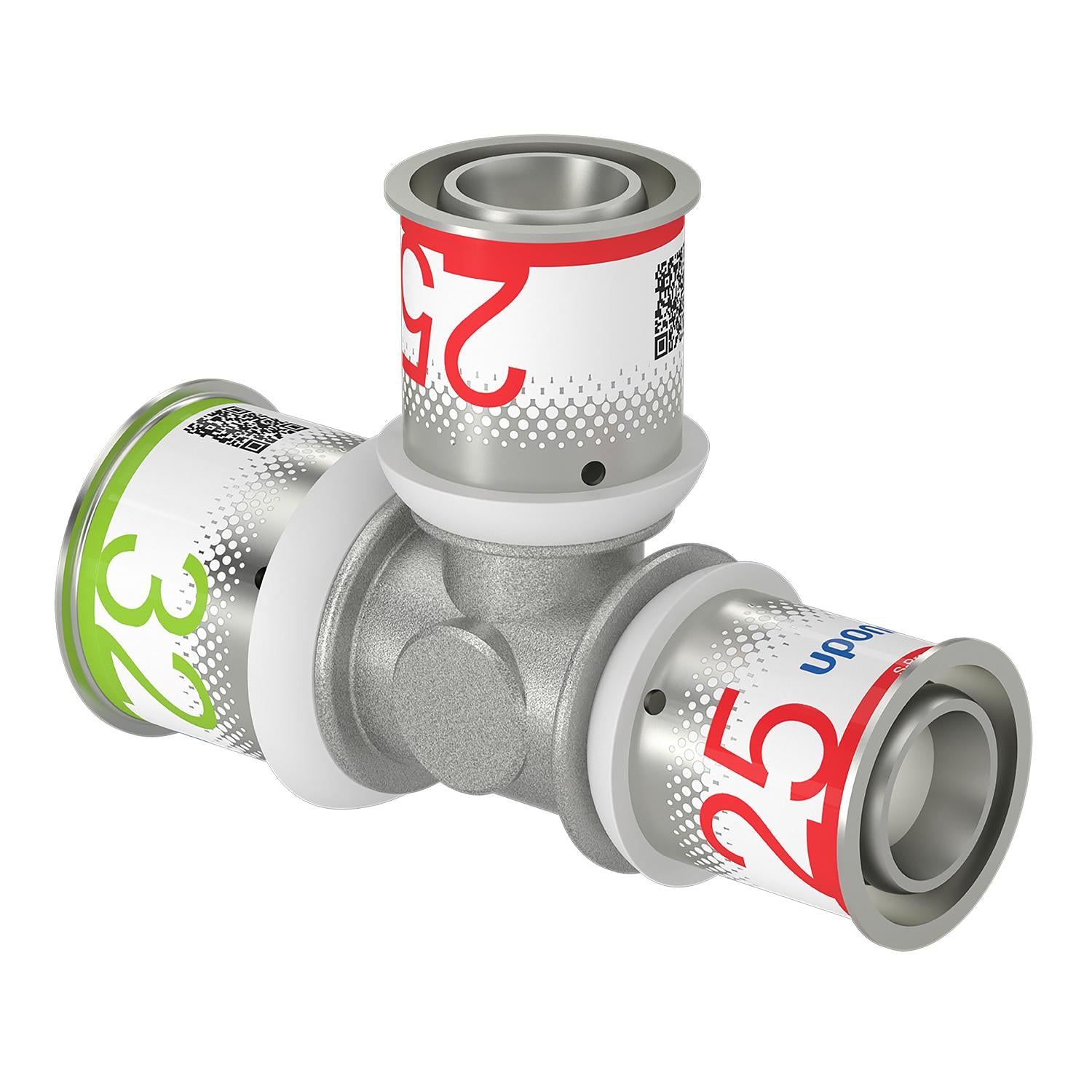 Uponor S-Press tee reduceret 32-25-25