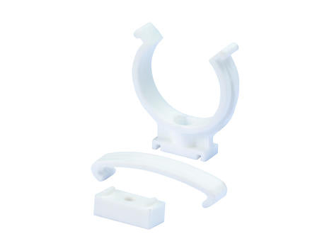 32 mm Hvid klemring rørbærer PP