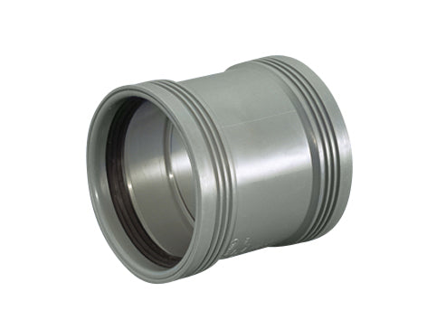 Wavin Ø50 mm dobbeltmuffe PP grå