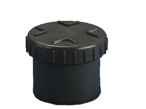 Wavin 75 mm Wafix endedæksel grå