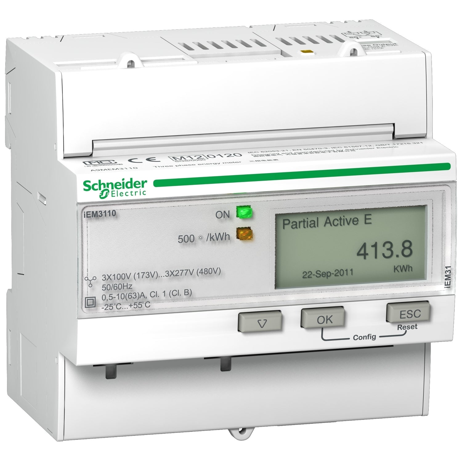 KWH-MÅLER 3P+N 400V 63A PULS MI