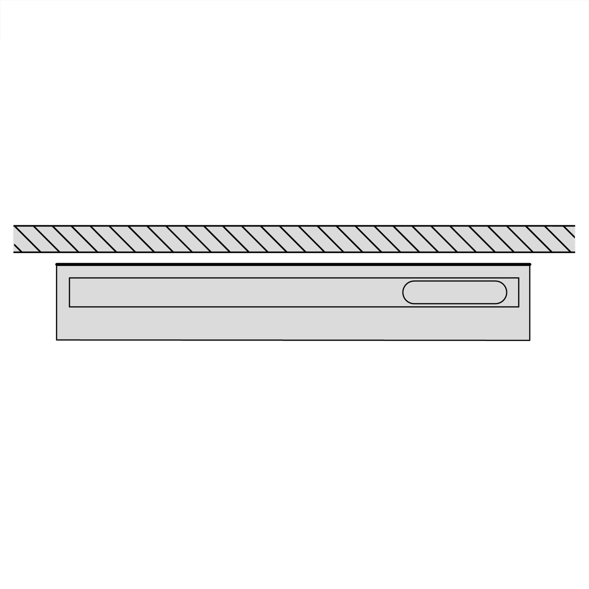 Unidrain 1004 Afløbsarmatur 700 mm udløb højre