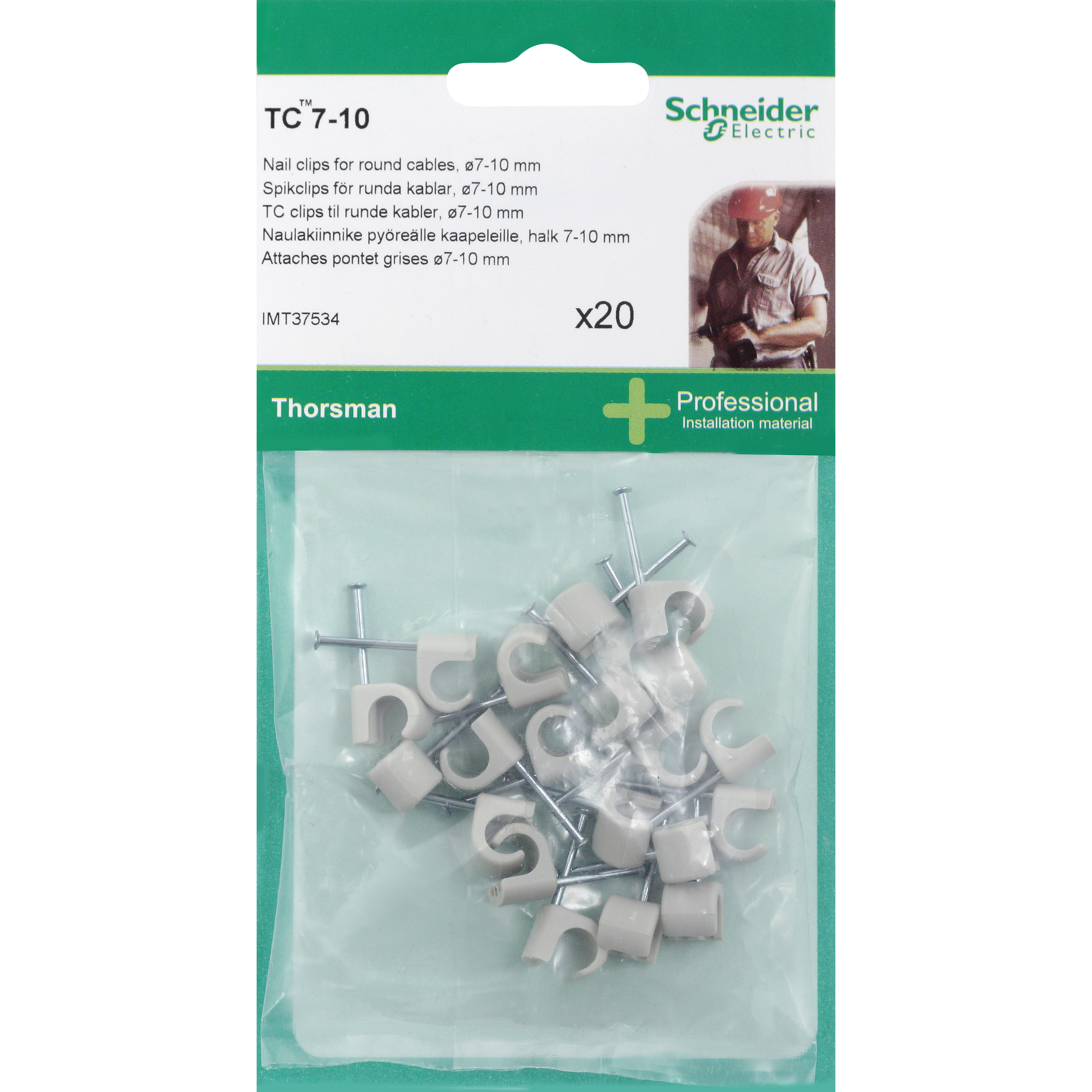 BLIST LEDN. CLIPS 7-10 MM  20 STK