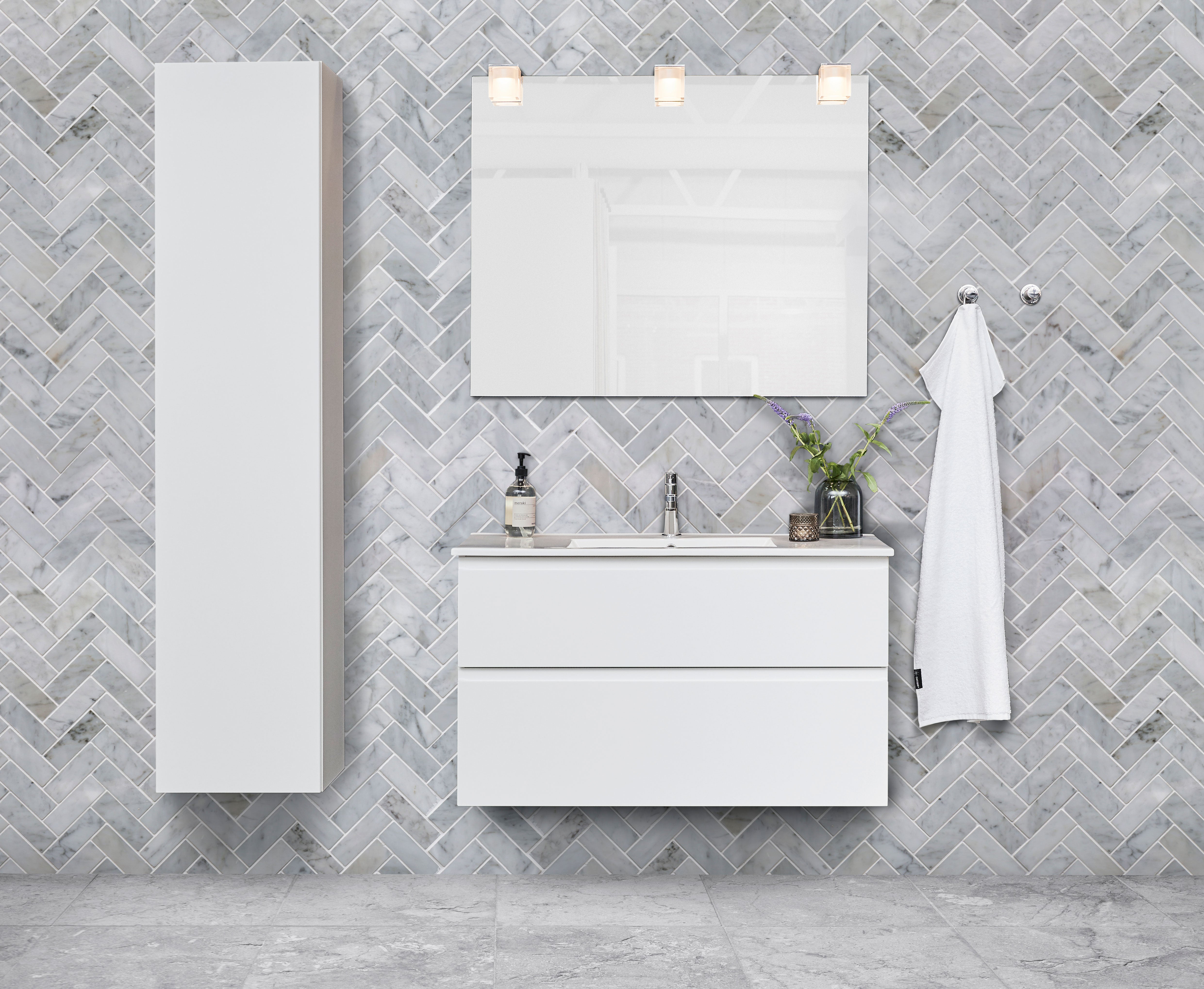 Cassøe Front 60 cm møbel, hvid