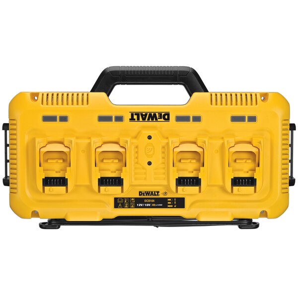 DEWALT 4-port lader DCB104-QW til 18- 54- og 12-V-batterier