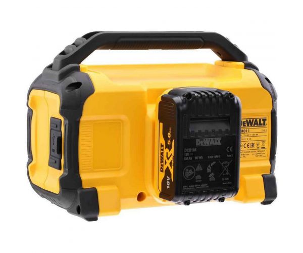 DEWALT 18V XR højtaler DCR011 med bluetooth og USB-port