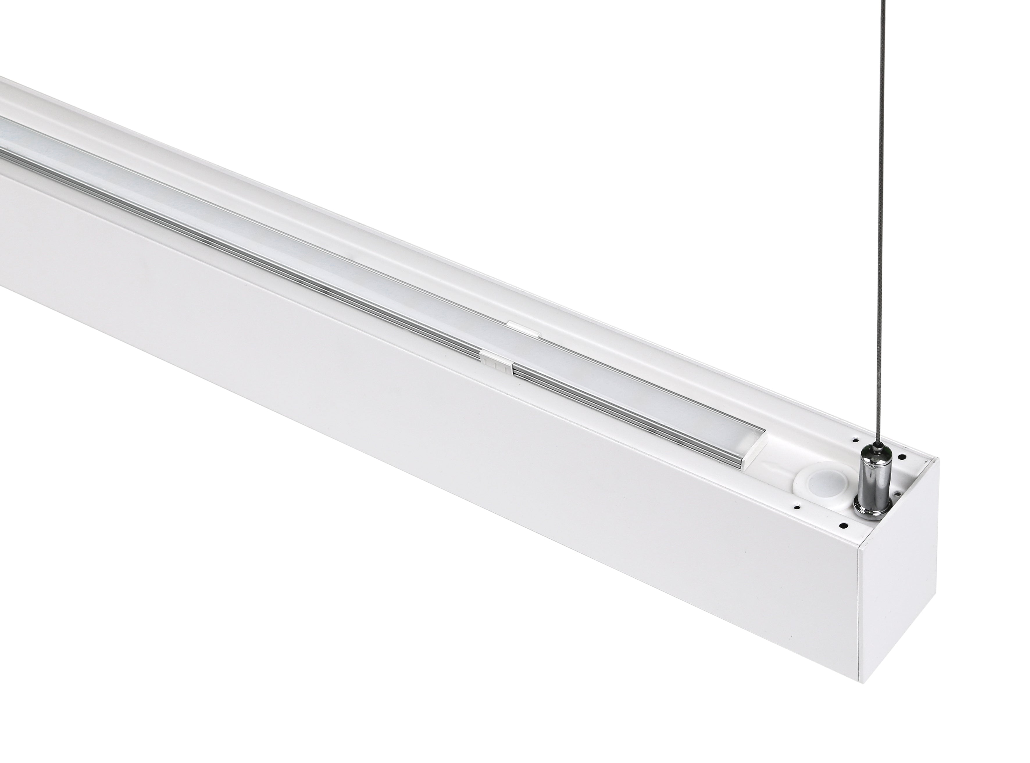 Dallas 50W 830-840 1200mm dali/push dim hvid op/ned m/alu refl.