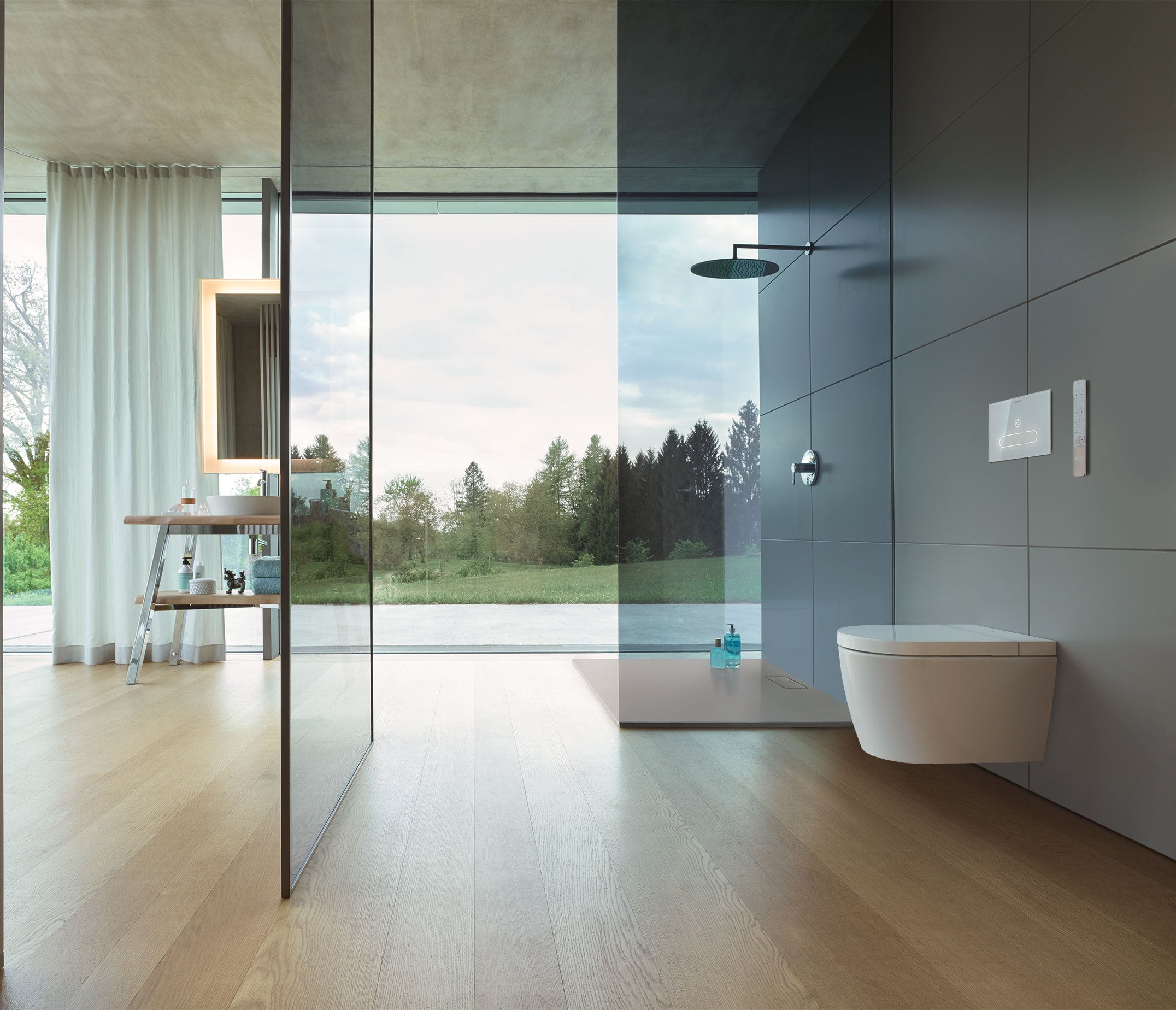 Duravit SensoWash Starck f Plus, vægmonteret douchetoilet,