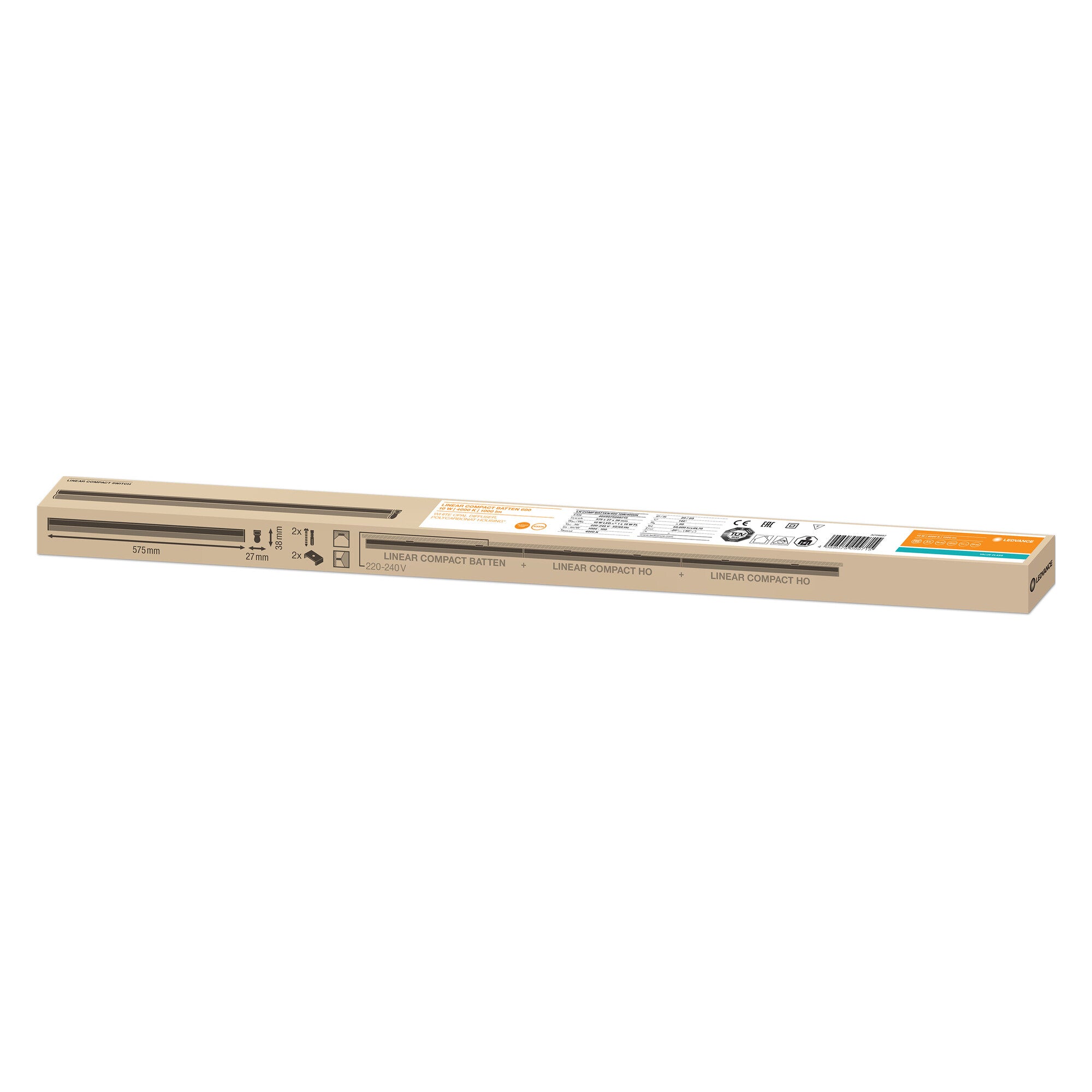 LINEAR COMPACT BATTEN 10W/840 600 MM