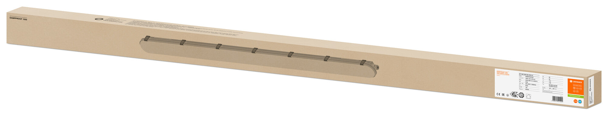 DAMP PROOF PFM 46W/6400LM/6500K 1500MM