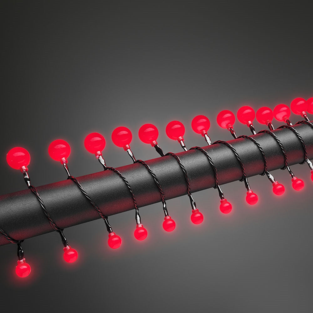 Lyskæde 80 røde cherry LED