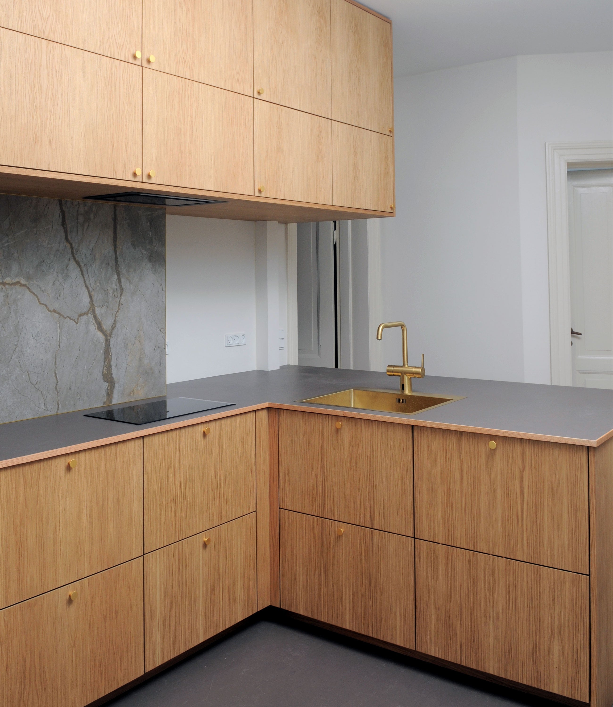 Lavabo Kubus 540 soft køkkenvask, 54x50 cm, guld