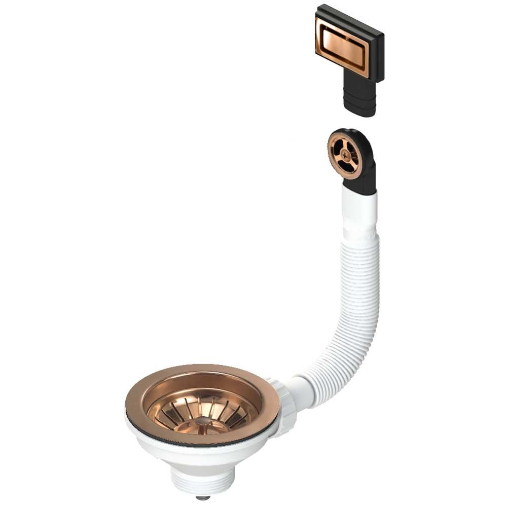 BUNDVENTIL MED OVERLØB PVD KOBBER