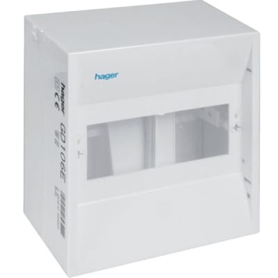Hager gruppetavle 1R 6M IP30 med pe/n klemmer